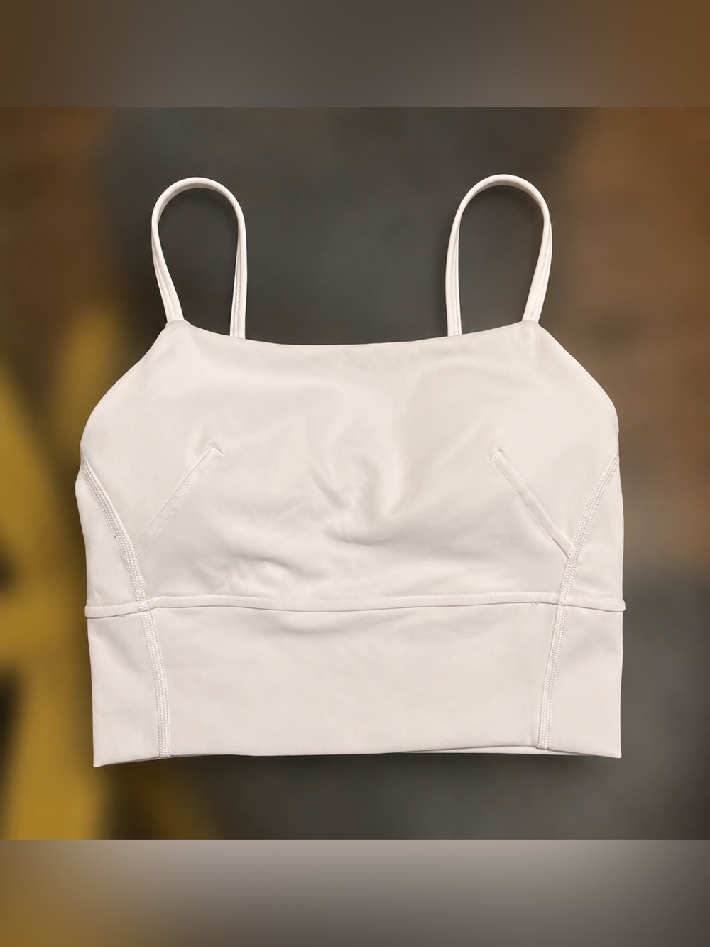 Lululemon Like a Cloud Longline Cropped Tank White Size 2 (LW1EI6S)